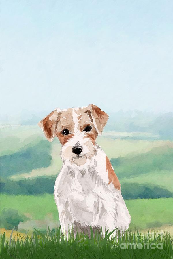 Nature Painting - Jack Russell Terrier by John Edwards