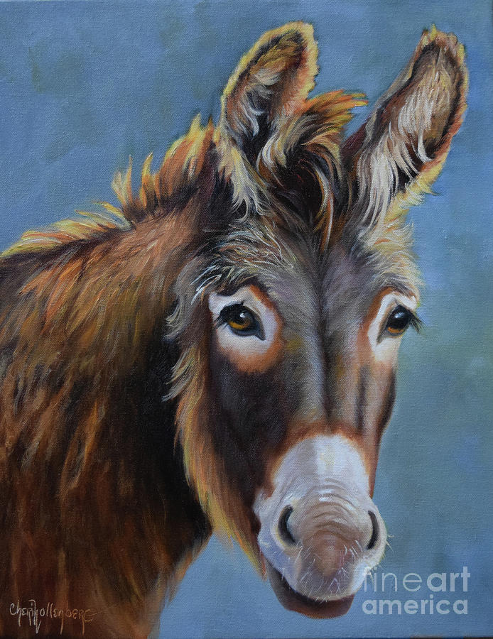 Jack The Donkey Painting by Cheri Wollenberg