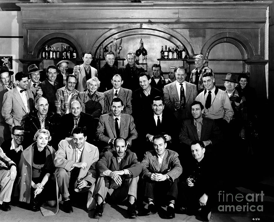 Jack Webb Dragnet Cast and Crew Shot early 1950s Photograph by Sad Hill - Bizarre Los Angeles Archive