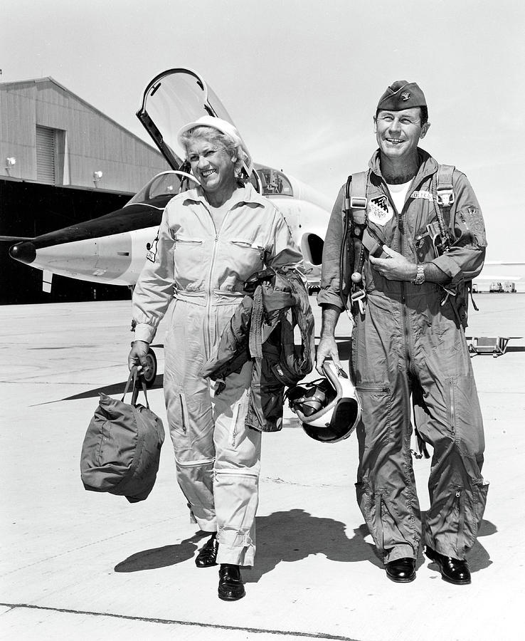 Jackie Cochran And Chuck Yeager, 1962 Photograph by Science Source