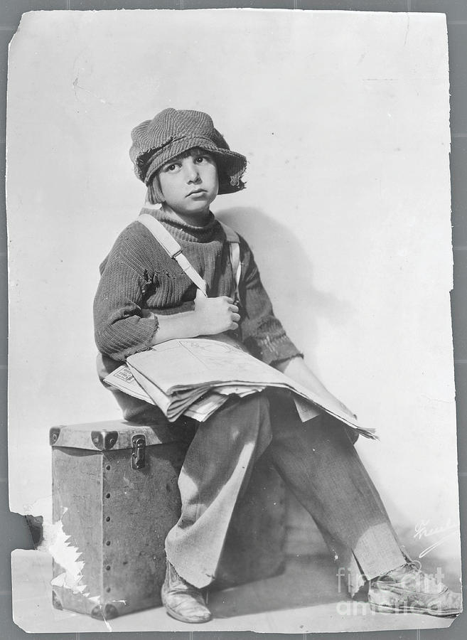 Jackie Coogan As Newsboy Photograph by Bettmann
