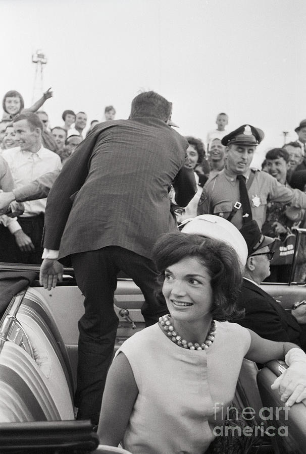 8x10 Print Jackie Kennedy Onassis John F Kennedy #JK15