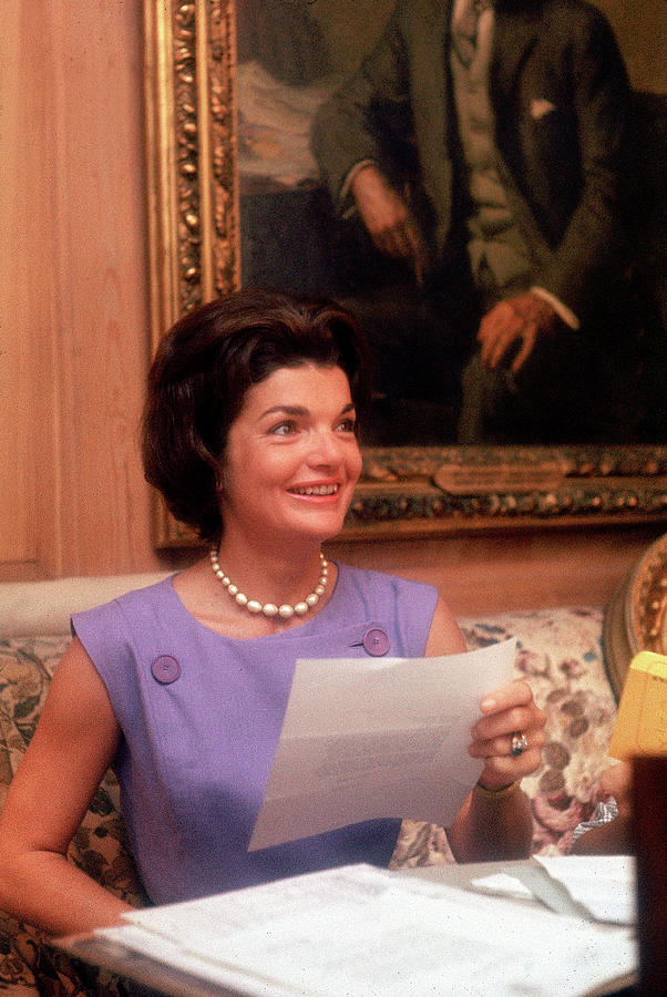Washington D.c. Photograph - Jackie Kennedy At A Table by Ed Clark