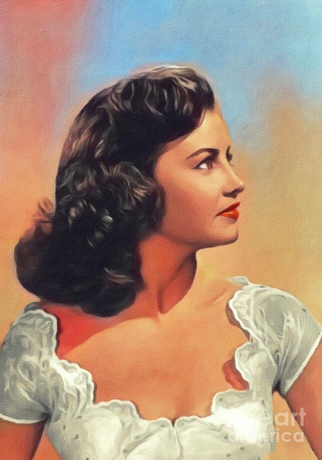 Jackie Loughery, Vintage Actress Painting by Esoterica Art Agency ...