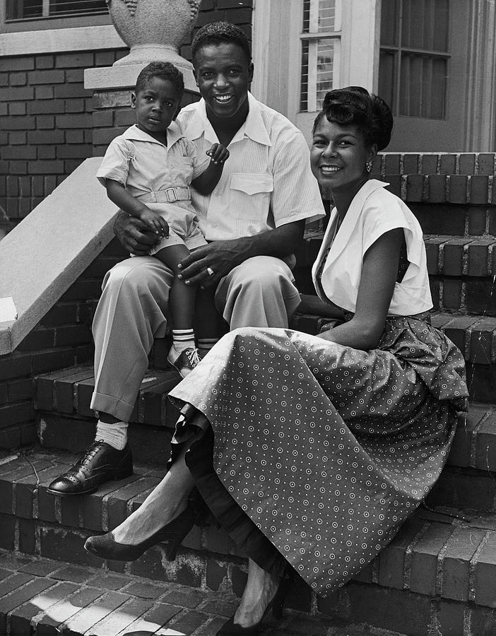 Jackie Robinson Photograph - Jackie Robinson and Family by Nina Leen