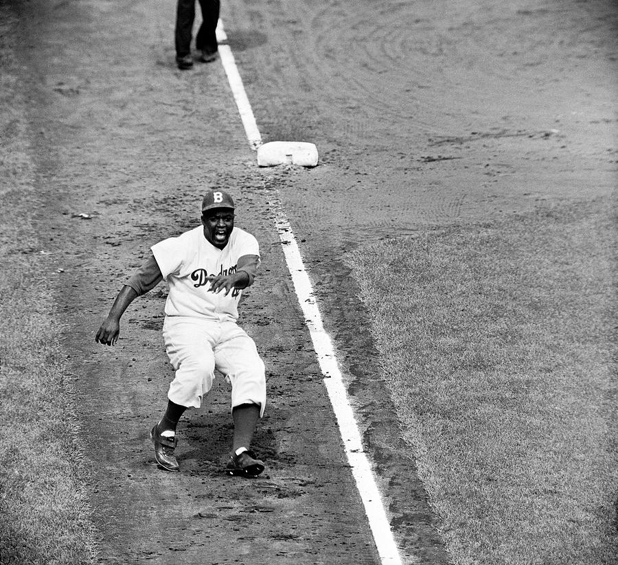 Jackie Robinson [Dodgers] Photograph by Ralph Morse
