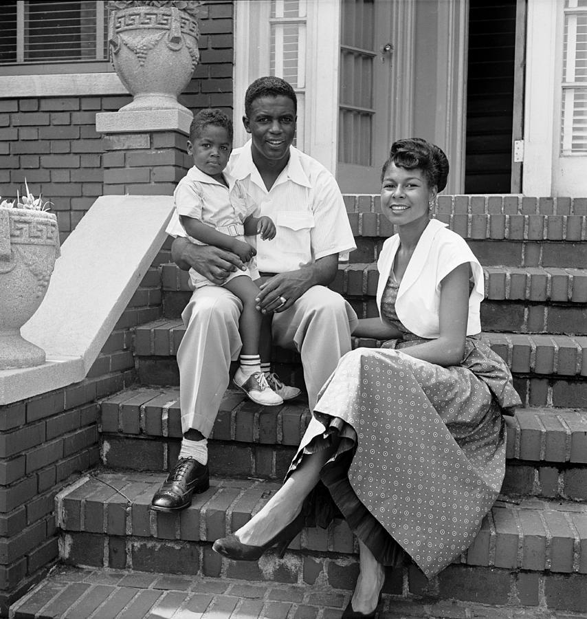 Jackie Robinson and Family Digital Art by Nina Leen - Pixels