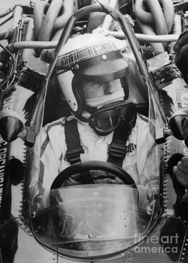 Jackie Stewart Sitting In Race Car Photograph by Bettmann