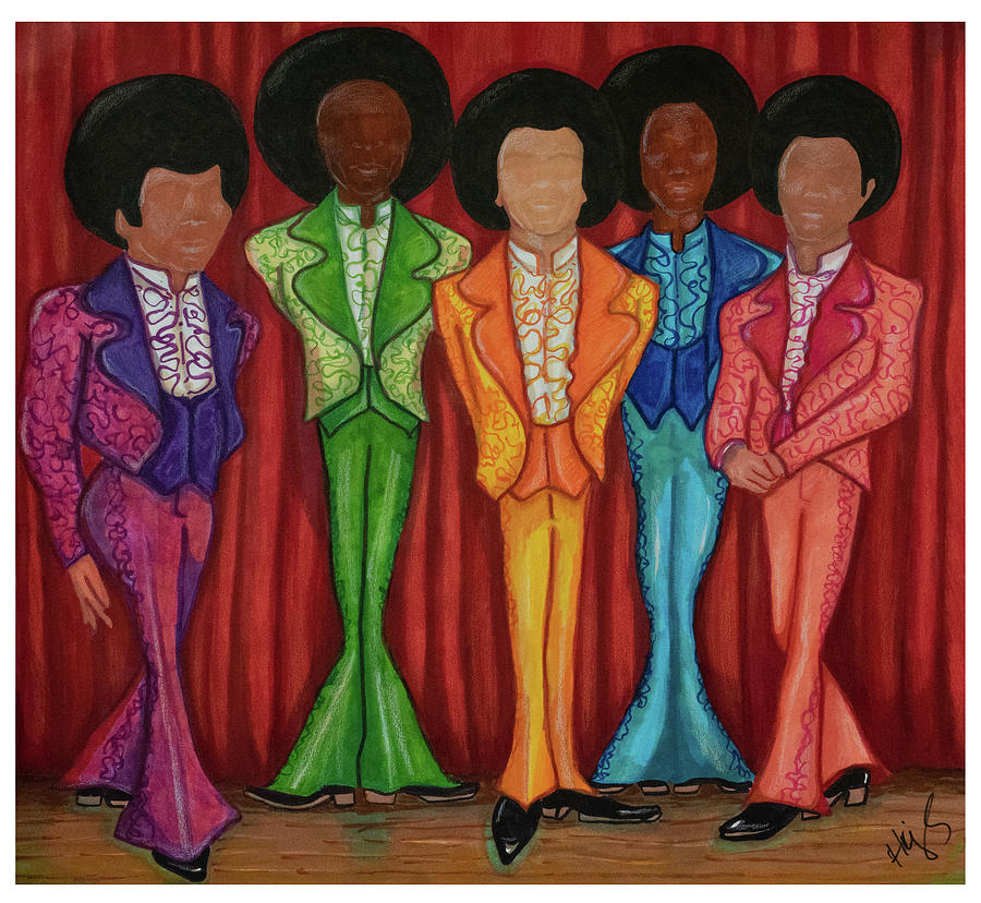 Jackson 5 Drawing by Cindy Higby - Fine Art America