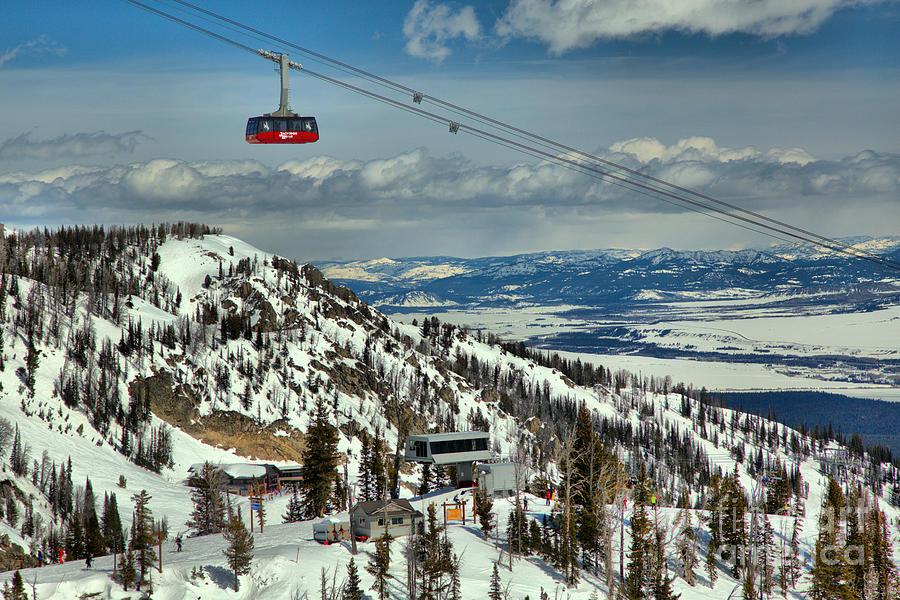 Jackson Hole Tram In The Tetons Photograph by Adam Jewell