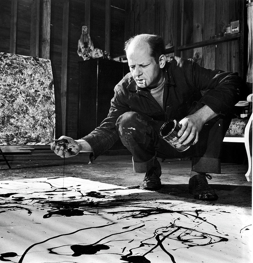 Jackson Pollock Photograph by Martha Holmes Jackson Pollock Photograph by Martha Holmes