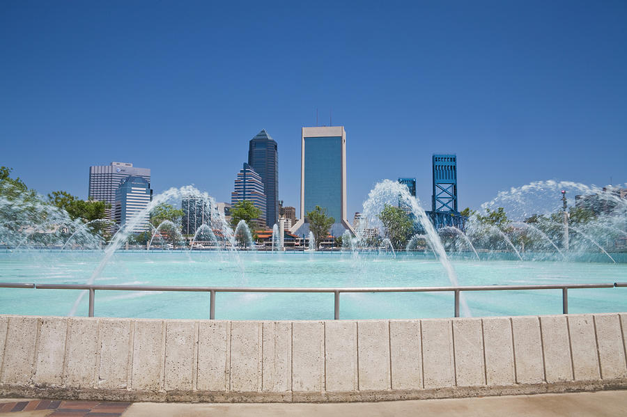 Jacksonville City Skyline Photograph by Diane Macdonald Jacksonville City Skyline Photograph by Diane Macdonald