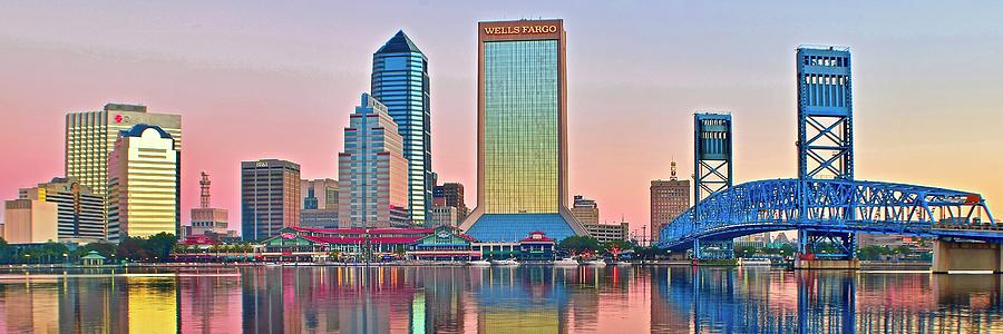 Jacksonville Pano at Sunrise Photograph by Frozen in Time Fine Art Photography