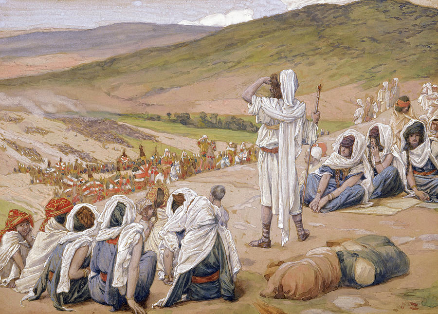 Jacob Sees Esau Coming to Meet Him, 1902 Painting by James Tissot ...