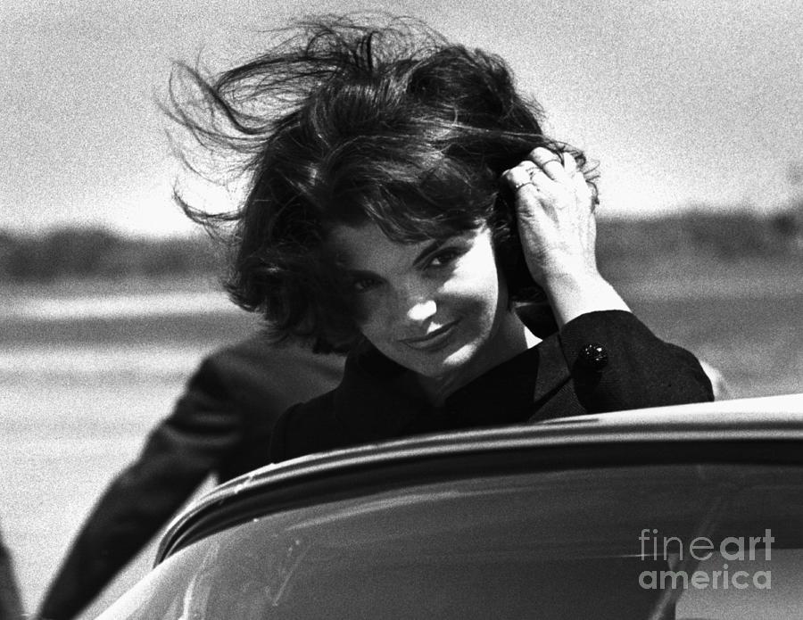 Car Photograph - Jacqueline Kennedy At Hyannis, 1964 by Bettmann