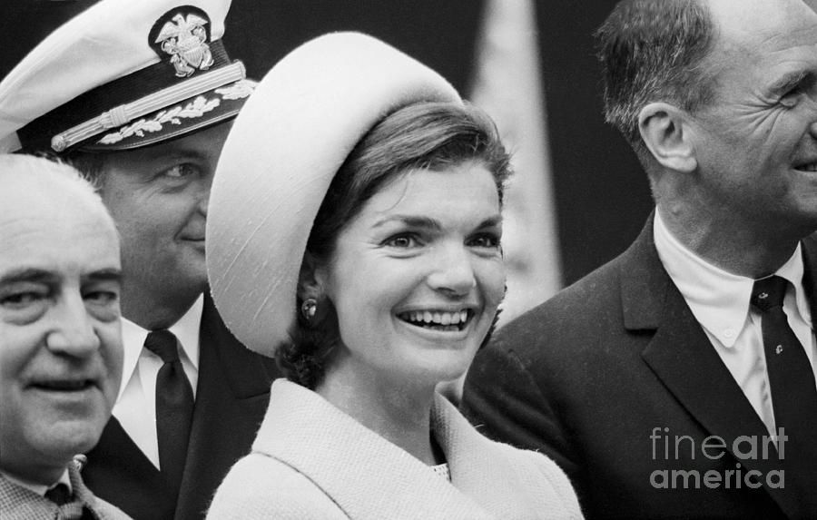 Jacqueline Kennedy Wearing Pillbox Hat Photograph by Bettmann