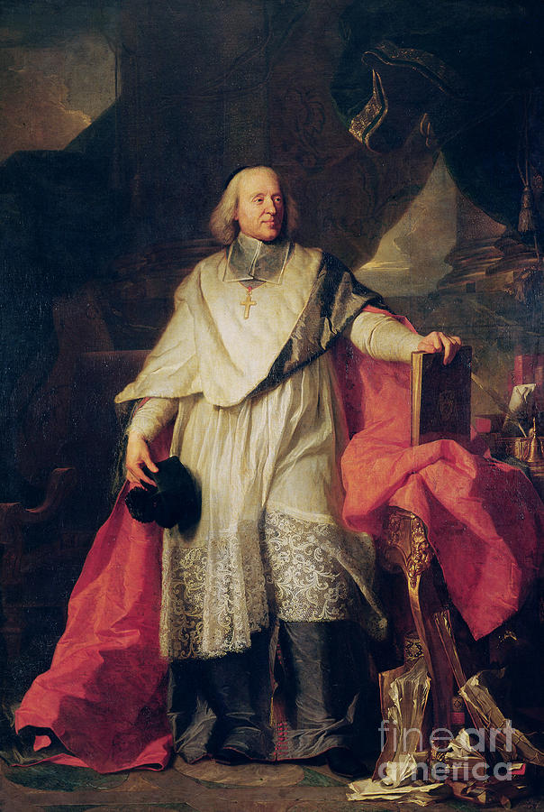 Book Painting - Jacques-benigne Bossuet by Hyacinthe Francois Rigaud