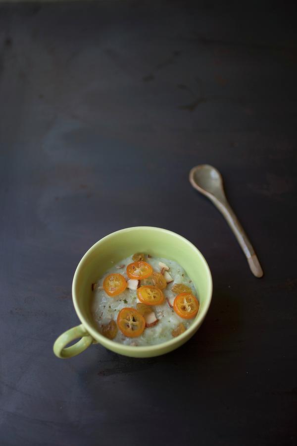 Jade Rice With Candied Kumquats Photograph by Rika Manabe Photography