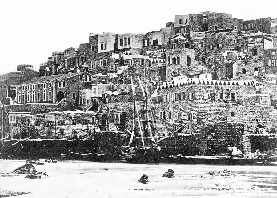 Black And White Photograph - Jaffa 1886 by Munir Alawi