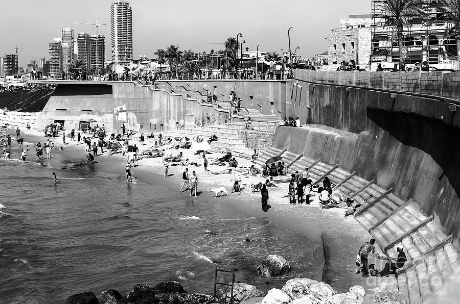 City Photograph - Jaffa Beach Curves in Israel by John Rizzuto