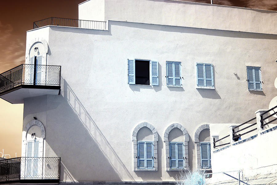Architecture Photograph - Jaffa Design Infrared by John Rizzuto