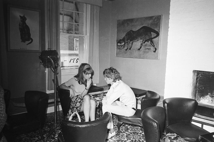 Jagger And Shrimpton Photograph by Larry Ellis Jagger And Shrimpton Photograph by Larry Ellis