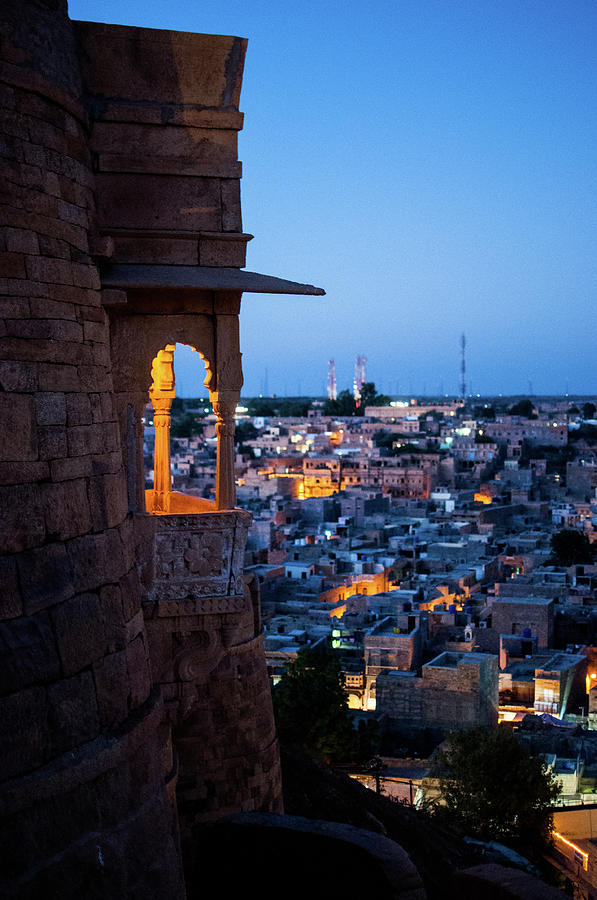 Jaisalmer Fort With Cityscape Photograph by Flash Parker
