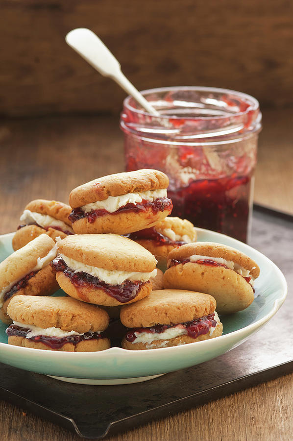 Jam And Cream Biscuits Photograph by John Hay Fine Art America