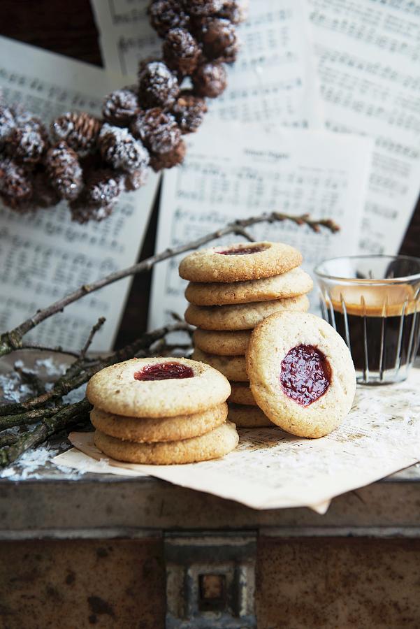 Jam Biscuits Photograph by Veronika Studer