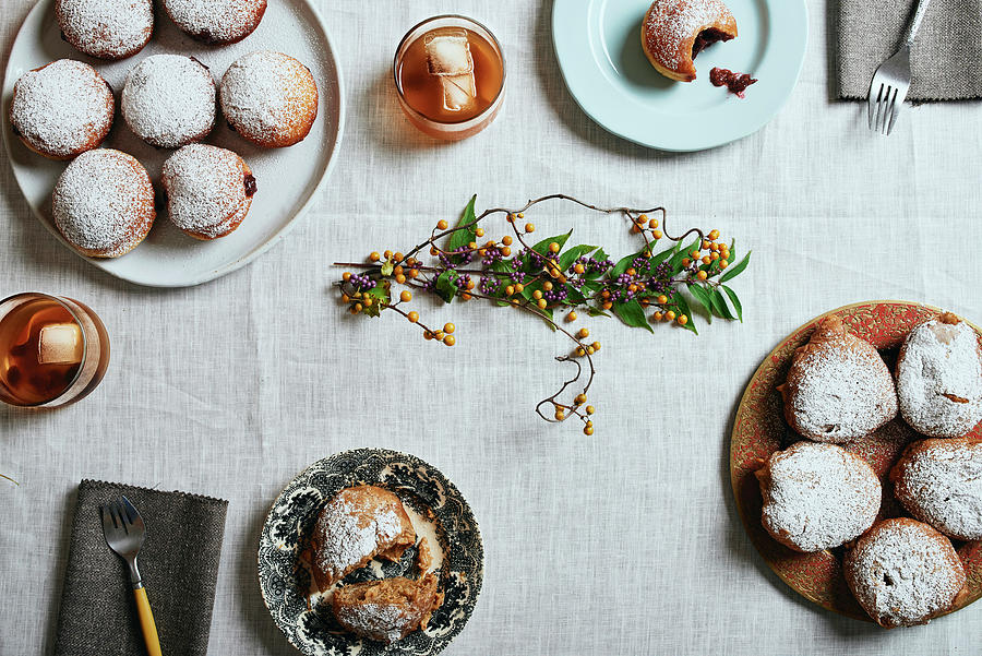 Jam Doughnuts For Hanukkah Photograph by Fred + Elliott  Photography
