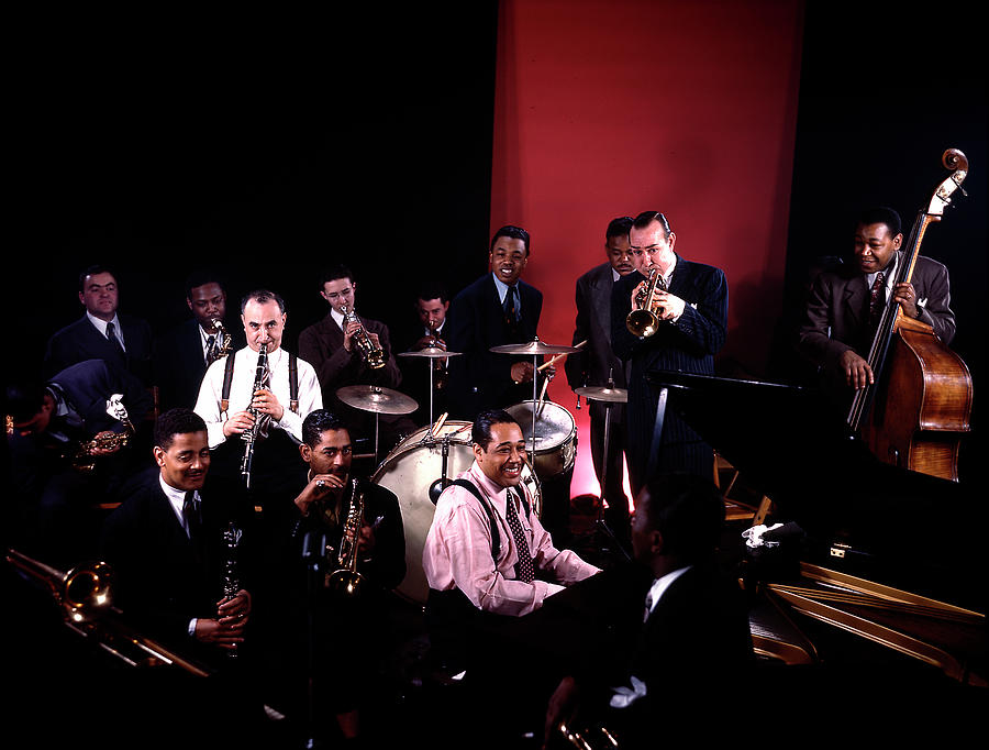 Jam Session At Gjon Milis Studio Loft Photograph by Gjon Mili Jam Session At Gjon Milis Studio Loft Photograph by Gjon Mili