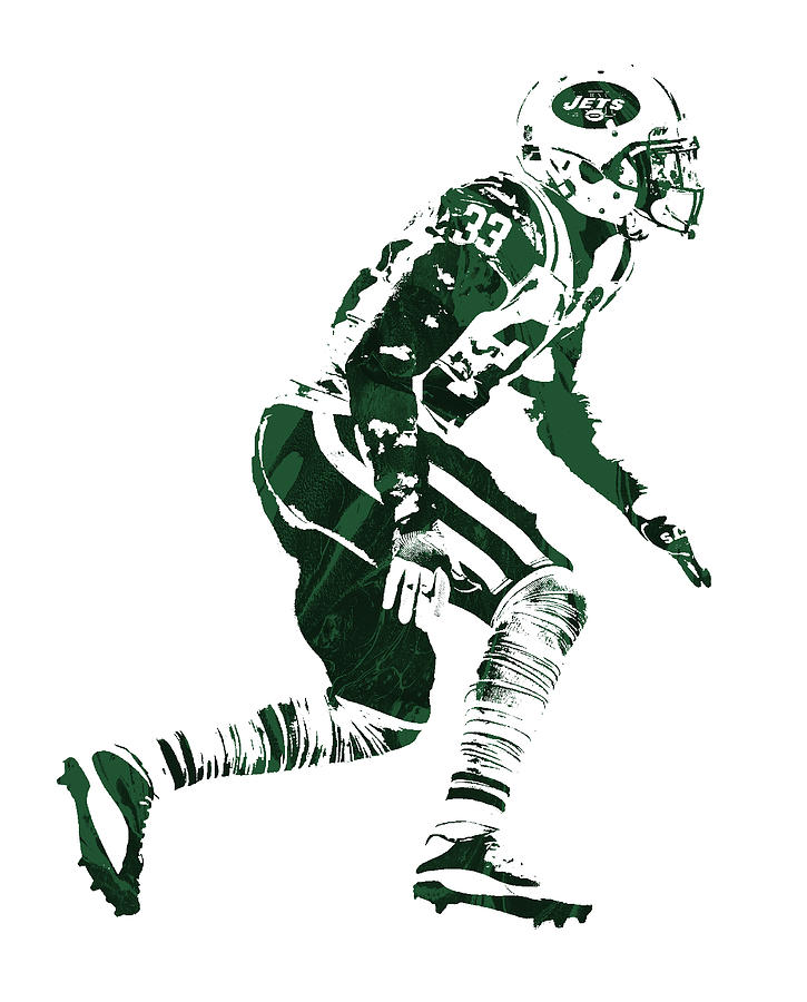 Jamal Adams NEW YORK JETS PIXEL ART 2 Mixed Media by Joe Hamilton - Pixels