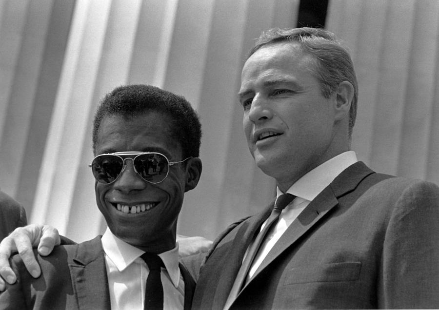 James Baldwin And Marlon Brando Photograph by Science Source