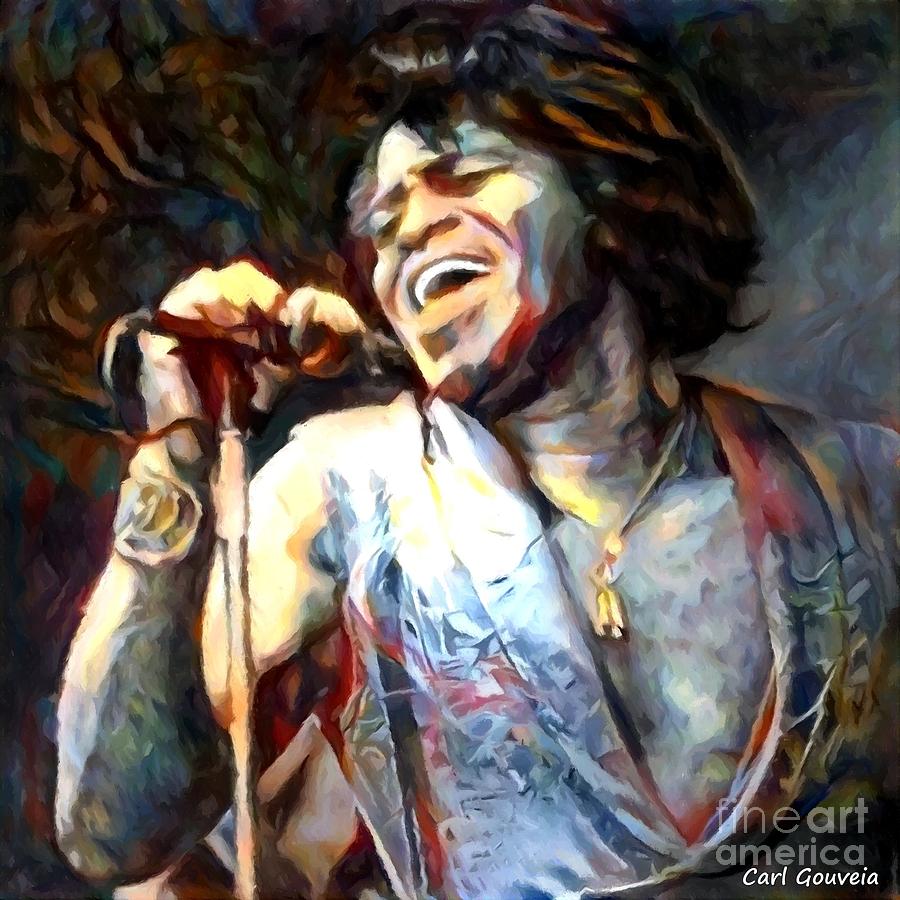 James Brown Painting - James Brown by Carl Gouveia