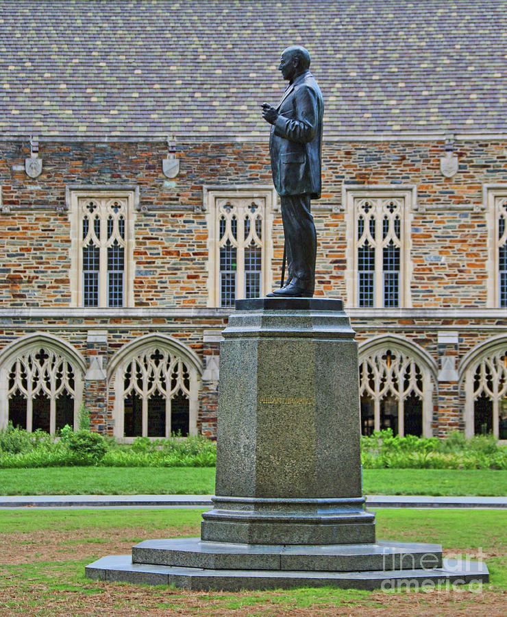 James Buchanan Duke Statue at Duke University 3547 Photograph by Jack Schultz