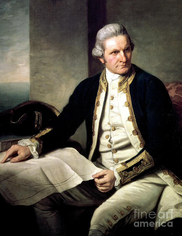 James Cook, English Explorer, Navigator Drawing by Print Collector James Cook, English Explorer, Navigator Drawing by Print Collector