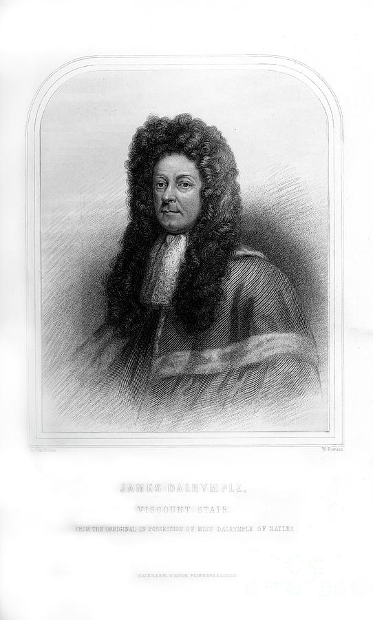 James Dalrymple, 1st Viscount Of Stair Drawing by Print Collector