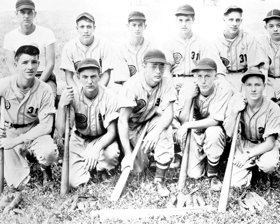 James Dean And His Baseball Team Photograph by Globe Photos - Fine Art ...