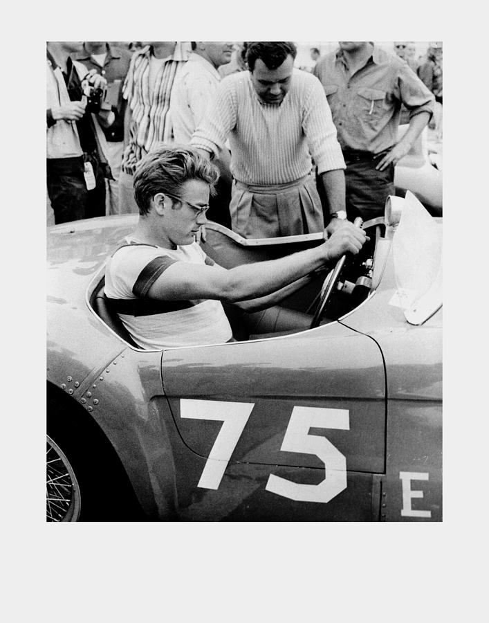 James Dean Photograph - James Dean In Porsche by Frank Worth