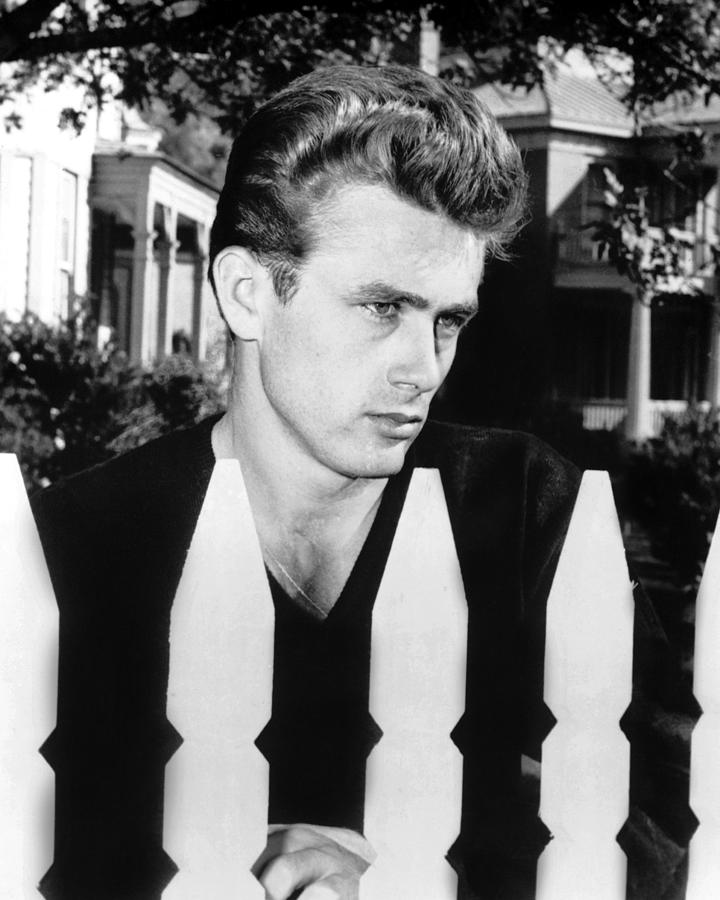 James Dean Standing Behind Fence Photograph by Globe Photos - Fine Art ...