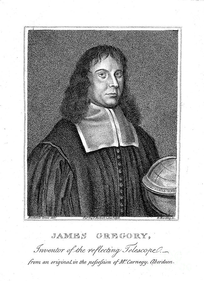 James Gregory, 17th Century Scottish Drawing by Print Collector