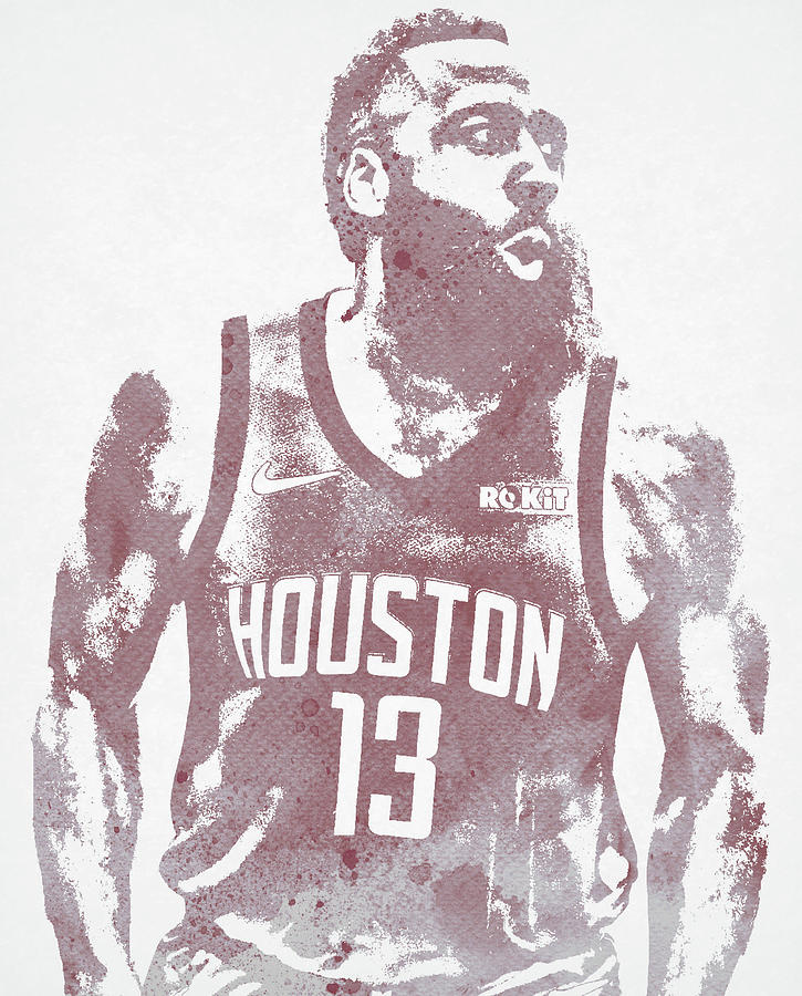 James Harden Houston Rockets Pixel Art 2 T-Shirt