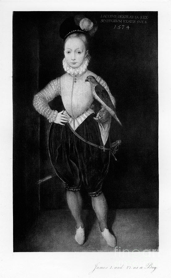 James I As A Boy, 1907 Drawing by Print Collector