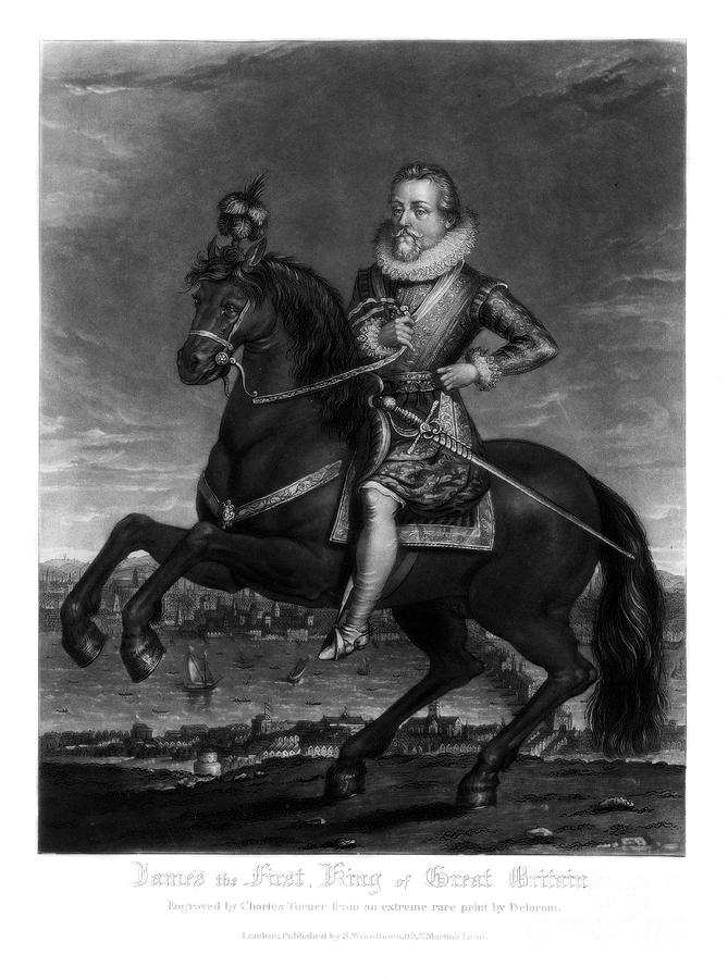 James I, King Of Great Britain Drawing by Print Collector