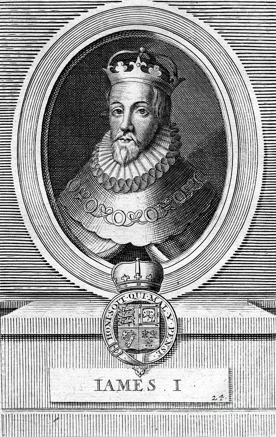 James I Of England Drawing by Print Collector
