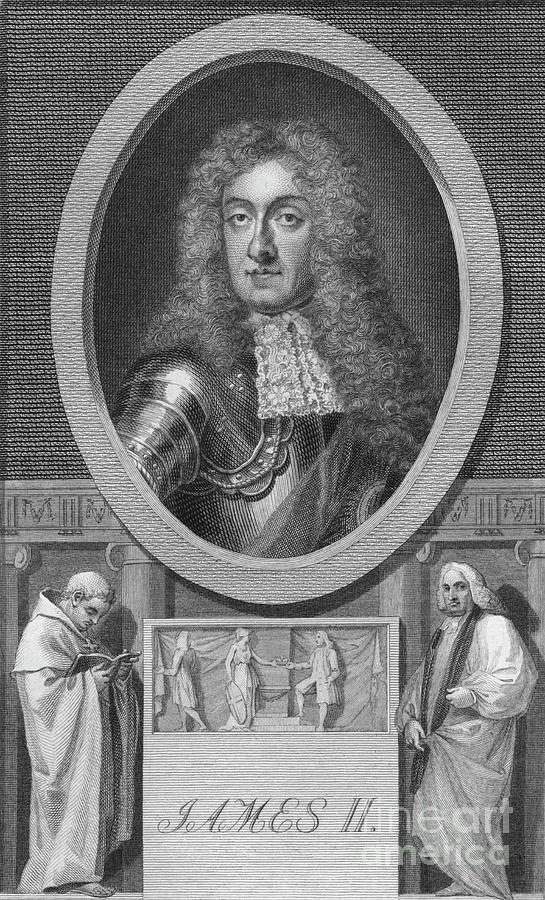 James II Drawing by Print Collector