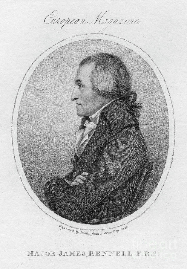 James Rennell, British Geographer, 1802 By Print Collector