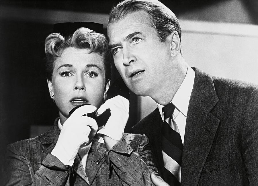 JAMES STEWART and DORIS DAY in THE MAN WHO KNEW TOO MUCH -1956-. Photograph by Album