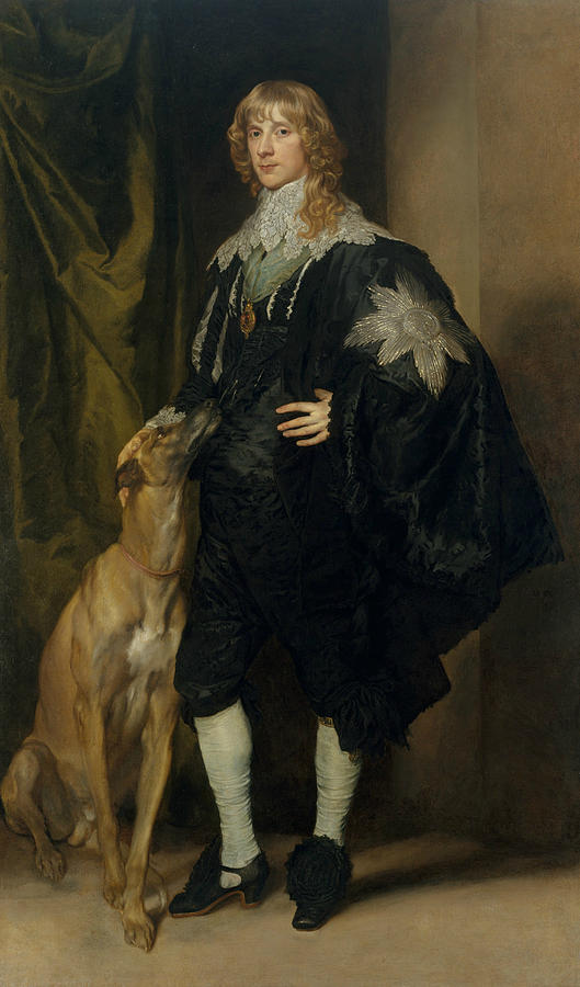 James Stuart, Duke of Richmond and Lennox Painting by Anthony van Dyck
