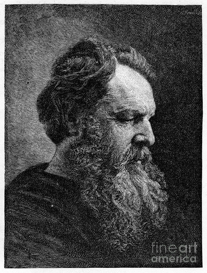 James T Fields, C19th Century Drawing by Print Collector